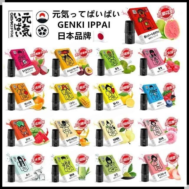 Genki IPPAI Japanese brand (Relx 1st generation universal) (cartridge x3) (multiple flavors)